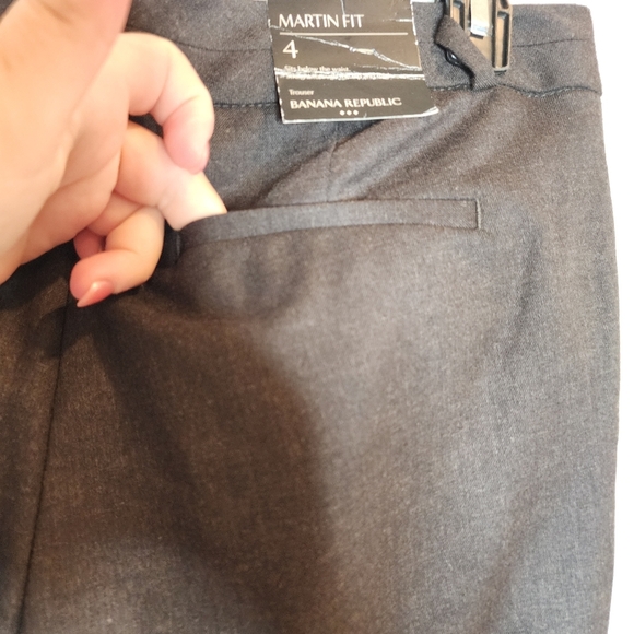 NWT Banana Republic Brown Wool Blend Martin Fit Dress Pant Trouser Womens Size 4 - Picture 9 of 14